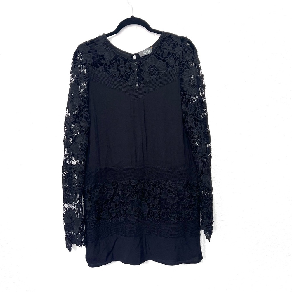 ASTR Black Lace Dress large